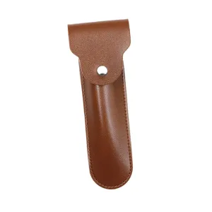VALICLUD Pu Razor Case Shaver Carrying Bag for Travel Portable Razor Holder Snap Closure Cover
