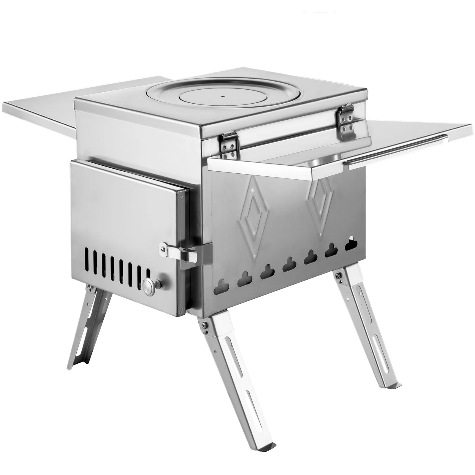 VEVOR Tent Wood Stove - Stainless Steel, Portable, and Efficient