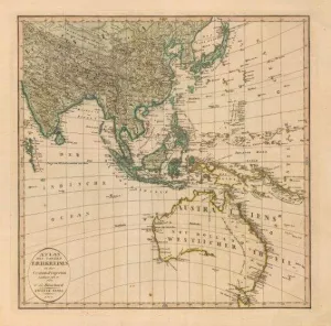 Vintage Australia Map 1803