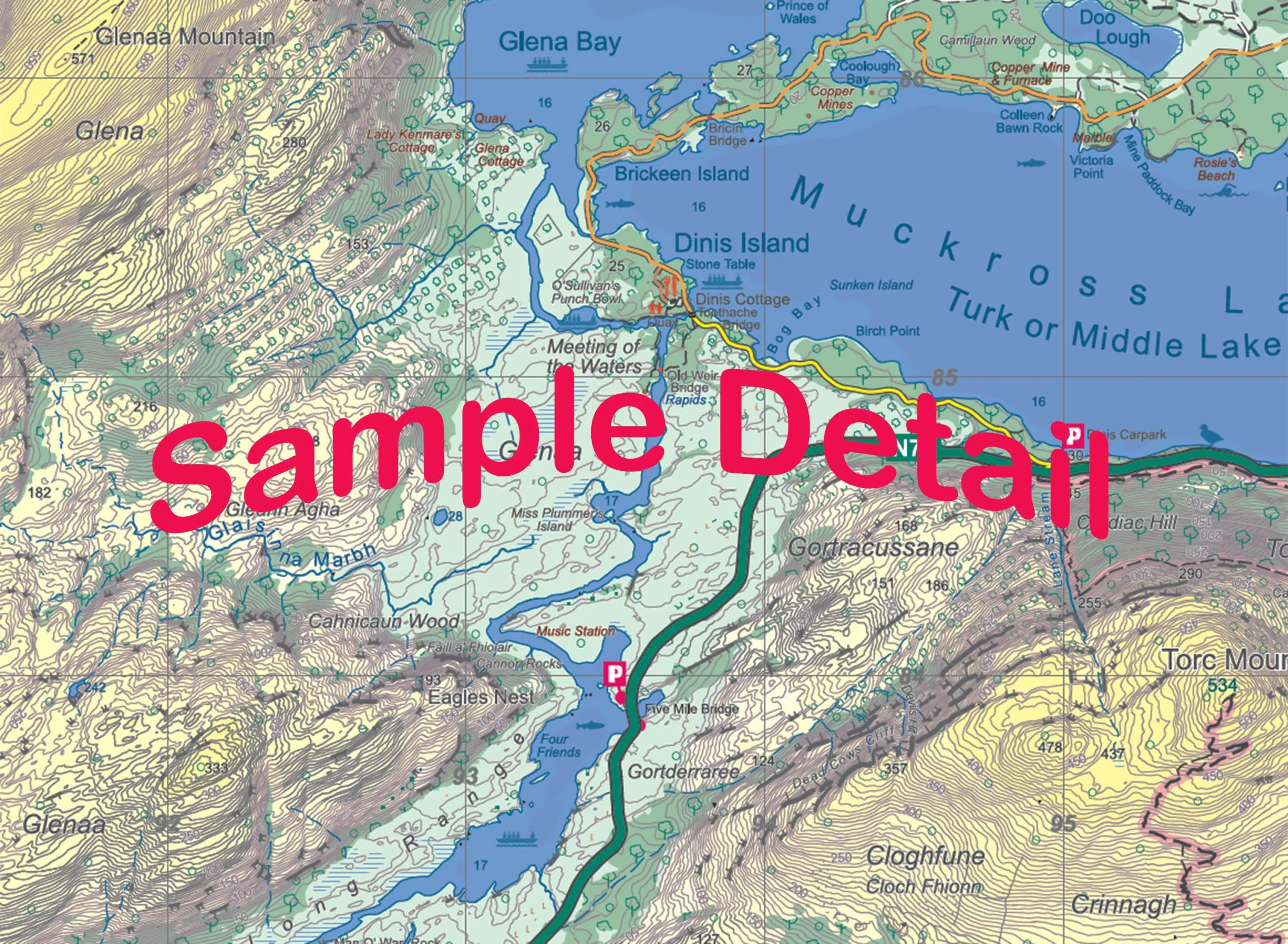 Waterproof Killarney National Park 1:20k Map