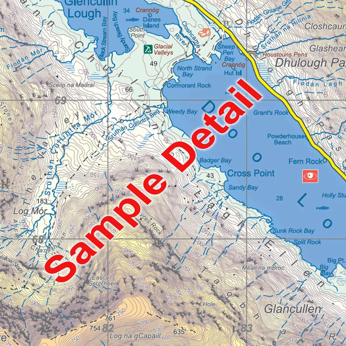 Waterproof Mweelrea & The Reek 1:25k Map
