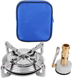 Windproof Camp Stove,Camping Gas Stove,Carry Case, Portable Collapsible Stove for Outdoor Backpacking Hiking and Picnic
