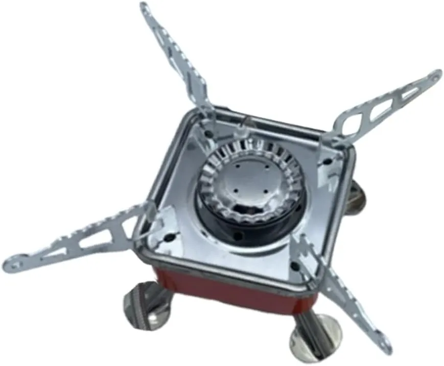 Windproof Portable Camping Cooker Outdoor Gas Stove Lightweight Design for Hiking and Picnic Activities Efficient Saving Construction