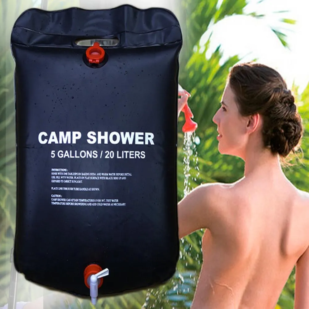 Wolph's 20L Foldable Solar Outdoor Camp Shower