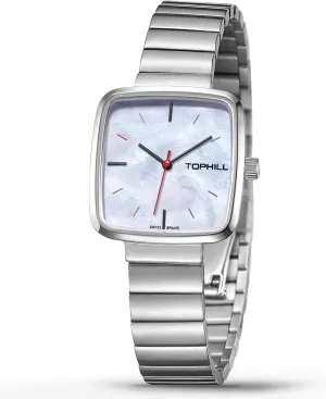 Women's Watch, Stainless Steel Strap Square 30m Waterproof Women's Watch