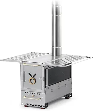 Wood Burning Camping Stove,Portable Wood Burning Stove,Stainless Steel,Removable 800° High Temperature Resistants