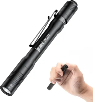 WUBEN PL01 Pen Light, 650 Lumens Pocket EDC Flashlight Rechargeable, Bright LED Pen Flashlight, IP68 Handheld Flash Lights, Compatible 2 AAA Battery for Home, Outdoor, Emergencies, Inspection