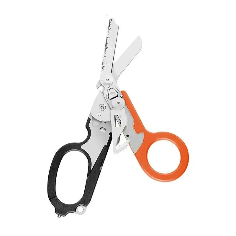 XIAOTREE Multifunction Tactical Folding Scissors for Outdoor Survival