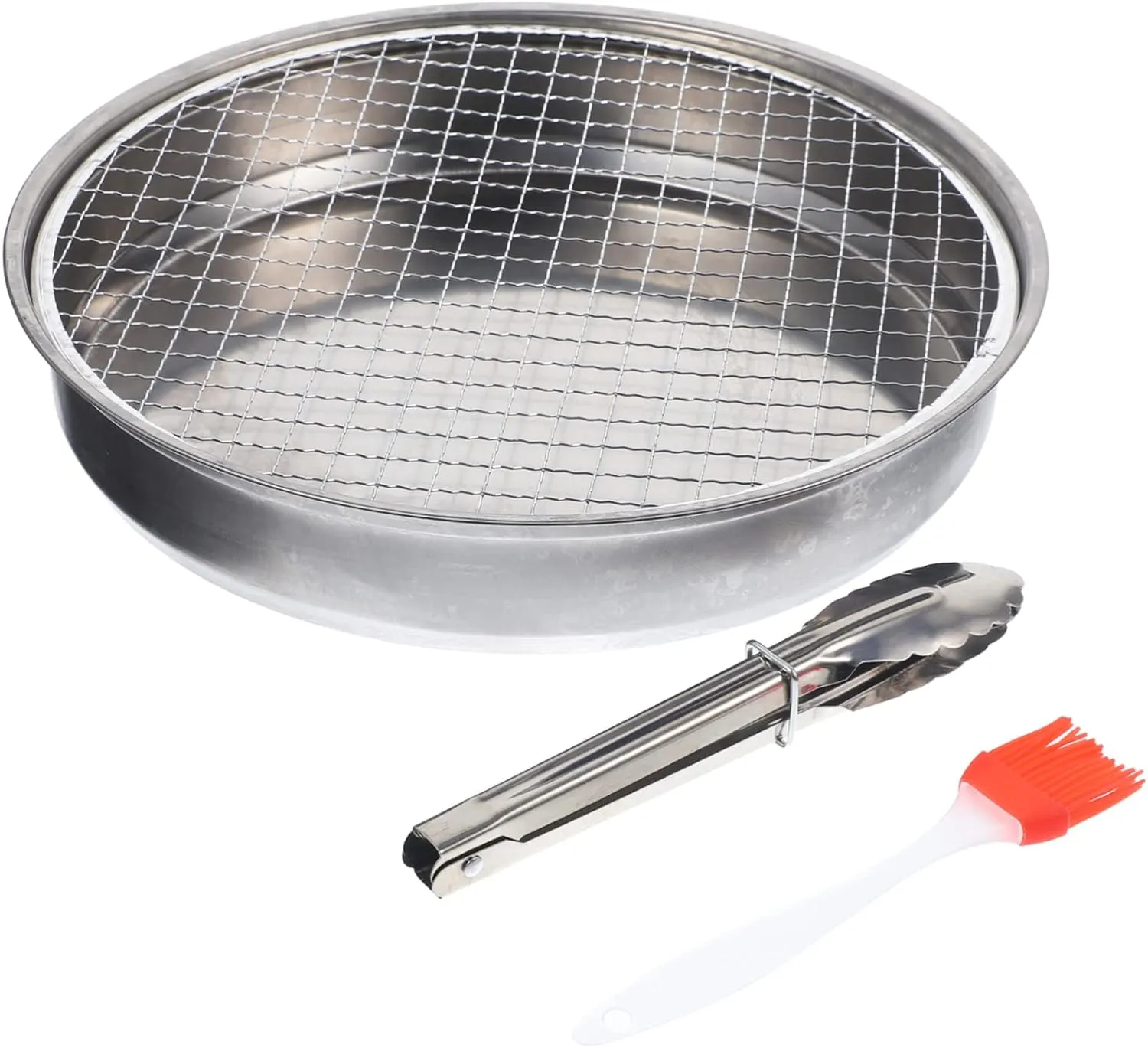 Yardwe 1set Portable Disposable Charcoal Grill Set Outdoor Barbecue Grill for Camping Picnics and Parties Lightweight Design Cooking
