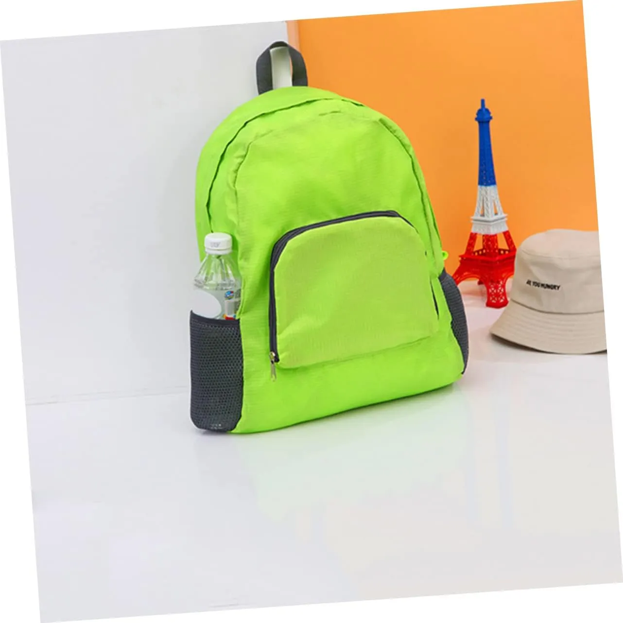 Yardwe 3pcs Travel Outdoor Lightweight Daypack Hiking Camping Expandable Mesh Pockets Umbrella Bottle