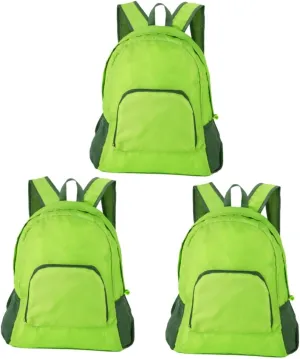 Yardwe 3pcs Travel Outdoor Lightweight Daypack Hiking Camping Expandable Mesh Pockets Umbrella Bottle