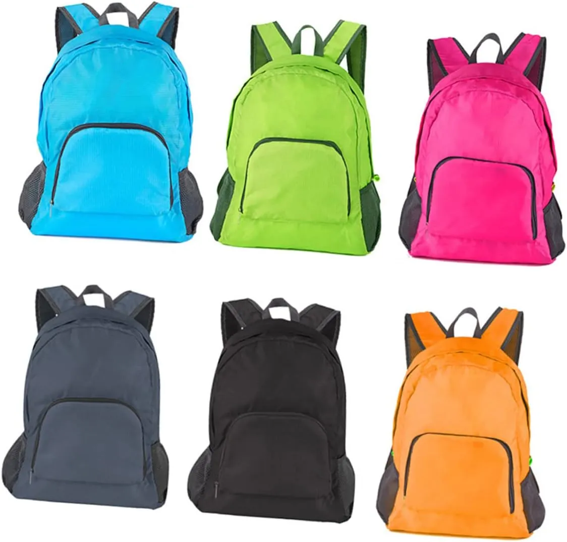 Yardwe 3pcs Travel Outdoor Lightweight Daypack Hiking Camping Expandable Mesh Pockets Umbrella Bottle