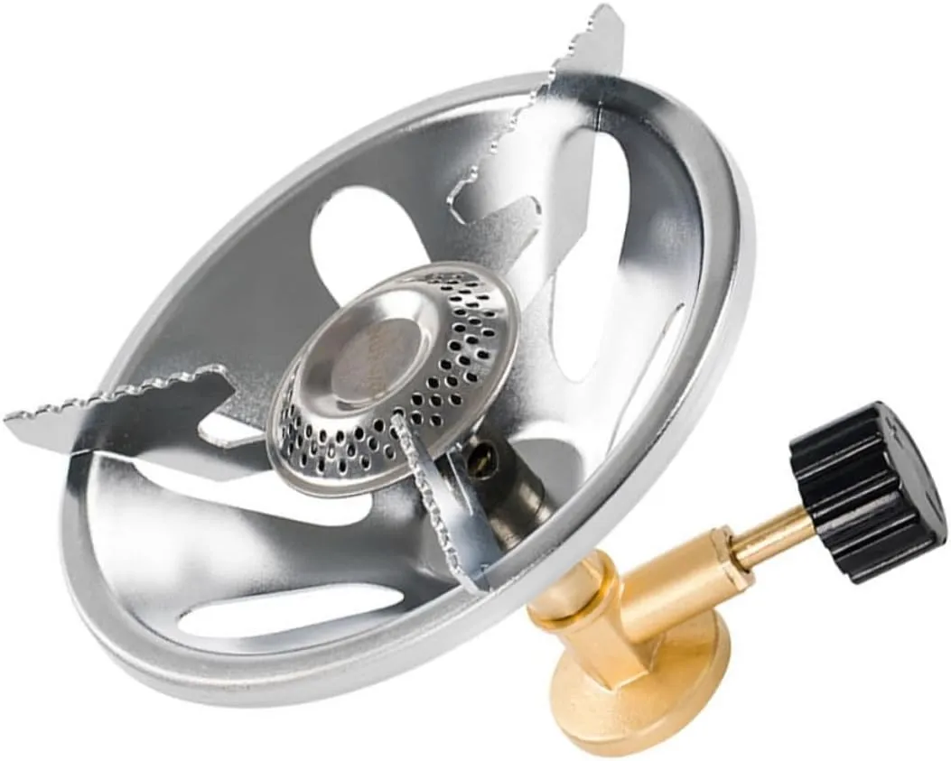 Yardwe Outdoor Portable Gas Stove Burner for Hiking and Backpacking Design High-temperature Compact and Windproof Camping Cooker Burner for Outdoor Use