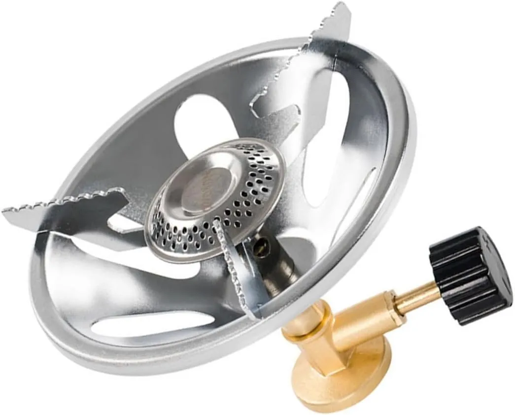 YARNOW Outdoor Gas Stove Portable Camping Stove Windproof Design Stainless Steel Burner Head
