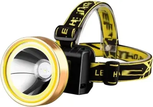 YIRENZUI Rechargeable LED Headlamp Flashlight, Motion Sensor Head Lamp, Waterproof, Bright White Led & Blue Light for Running, Camping, Hiking & More，Most Ideal Choice