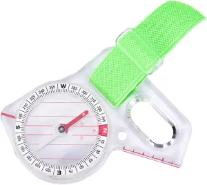 Zhong 1 Pc Outdoor Professional Thumb Compass Elite Competition Orienteering Compass Portable Compass Map Scale Compass, kjnva-118
