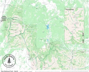 Zion National Park Map - North – Waterproof, Durable Cloth Map for Hiking and Camping by True North Map Company