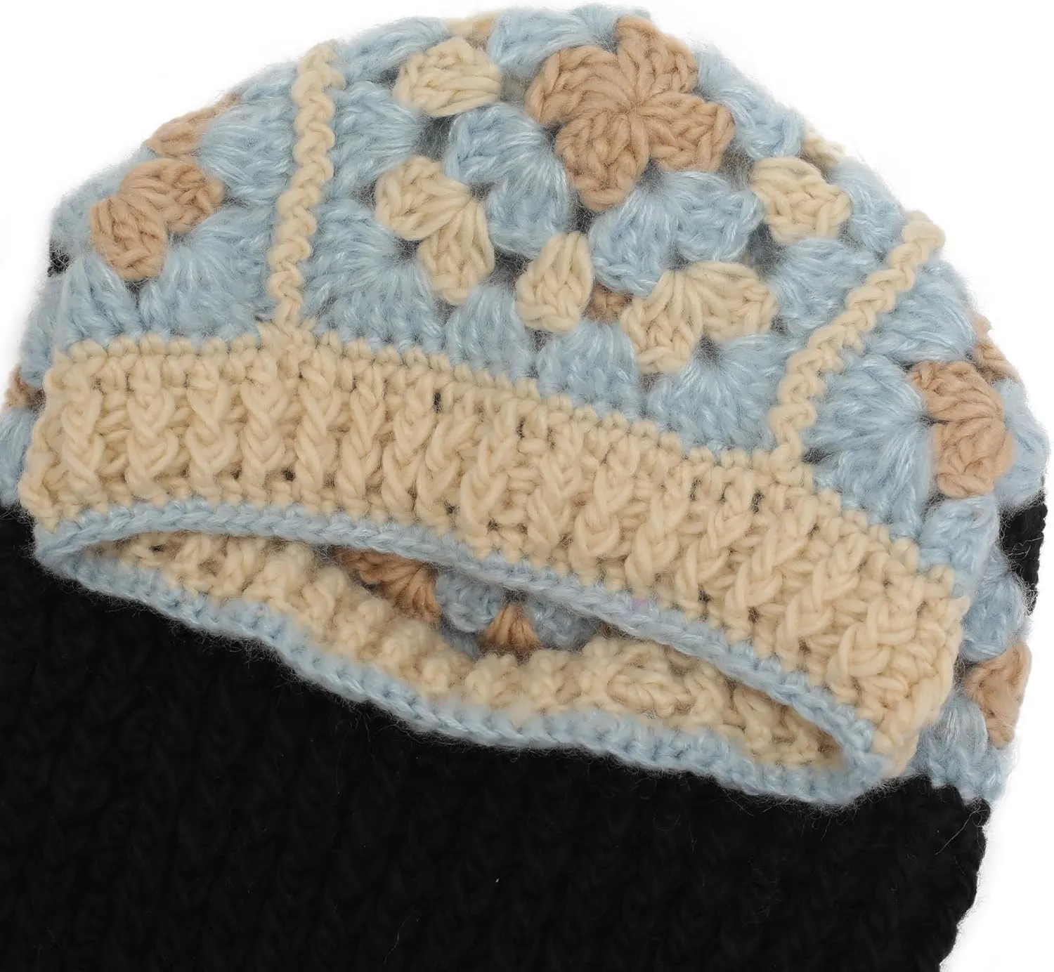 ZLYC Winter Knitted Winter Hat Windproof Hooded Scarf Balaclava Beanie Hat for Women