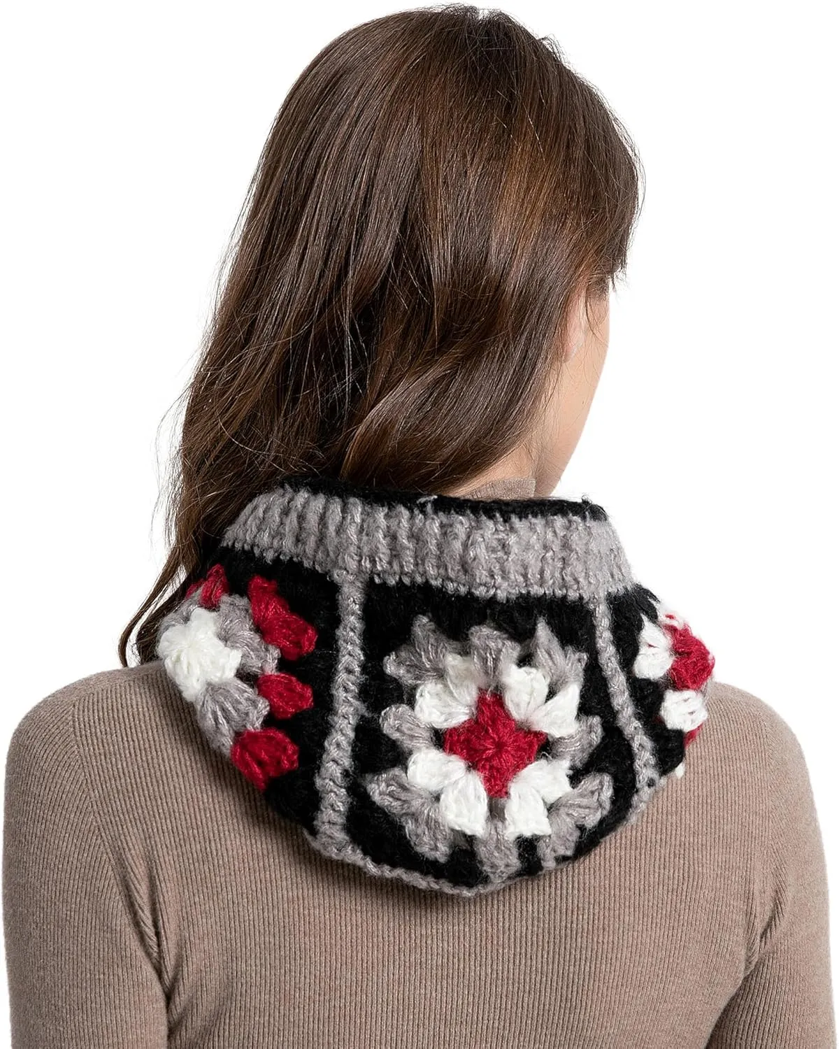 ZLYC Winter Knitted Winter Hat Windproof Hooded Scarf Balaclava Beanie Hat for Women